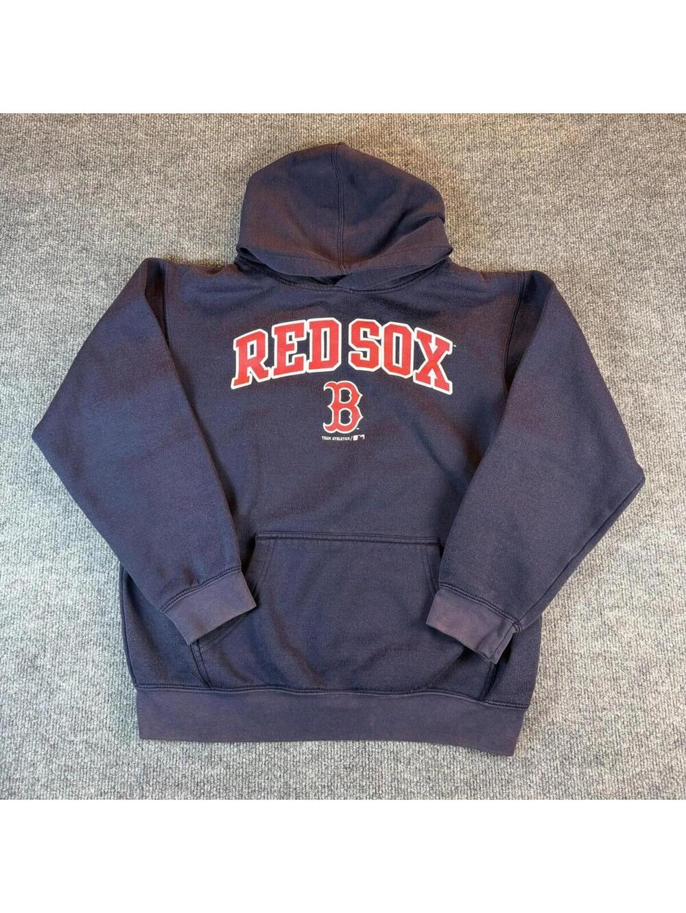 Official Boston Red Sox‎ Navy Hoodie Pullover Team Athletics - MLB, Baseball